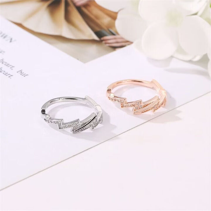 Lightning Ring in Silver
