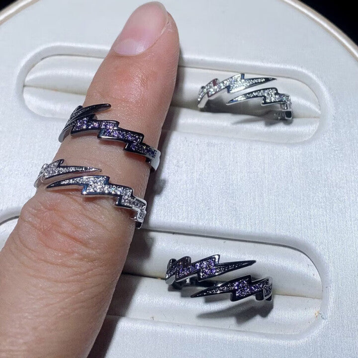 Lightning Ring in Silver