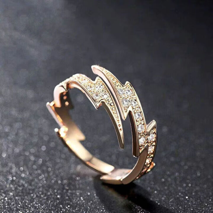 Lightning Ring in Silver