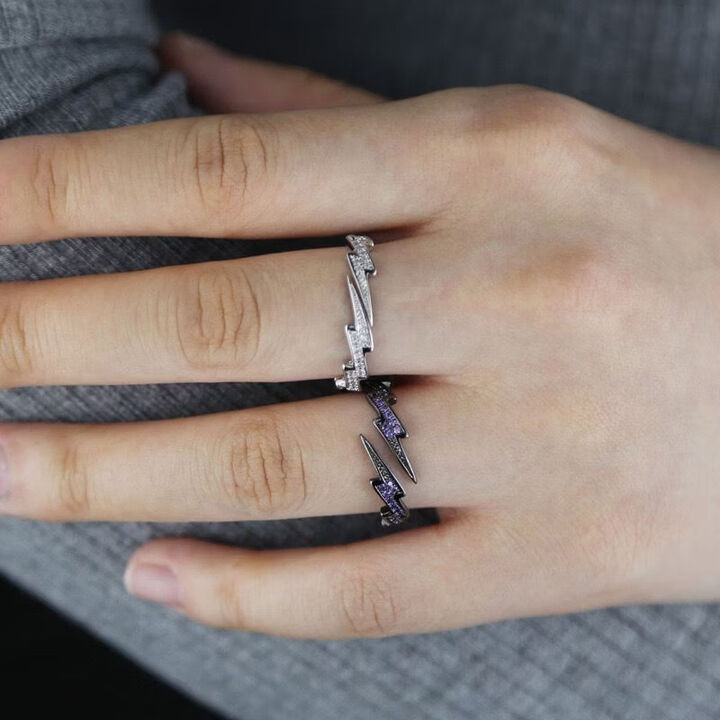 Lightning Ring in Silver