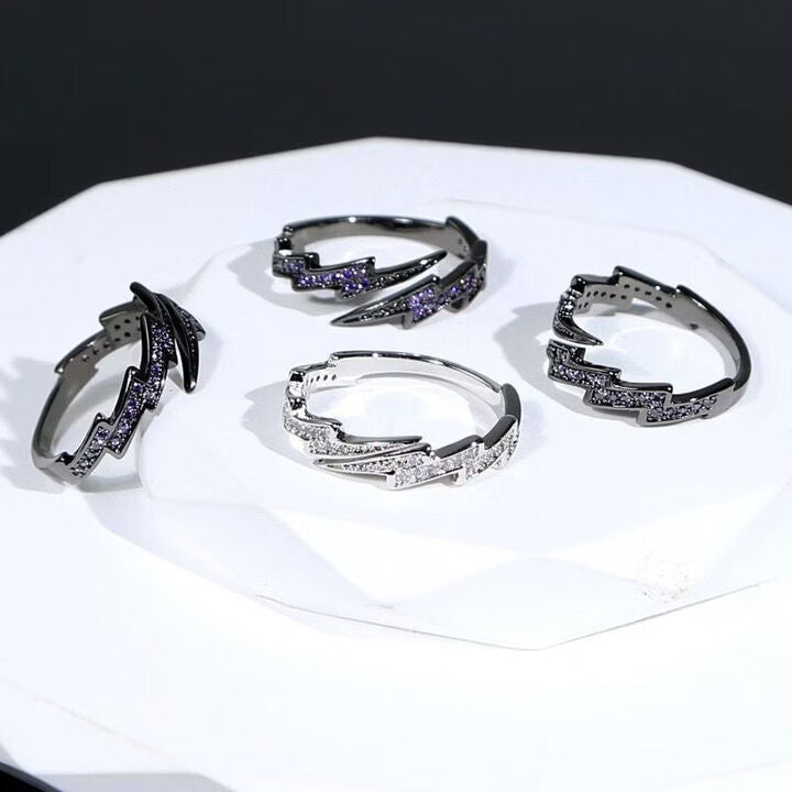 Lightning Ring in Silver