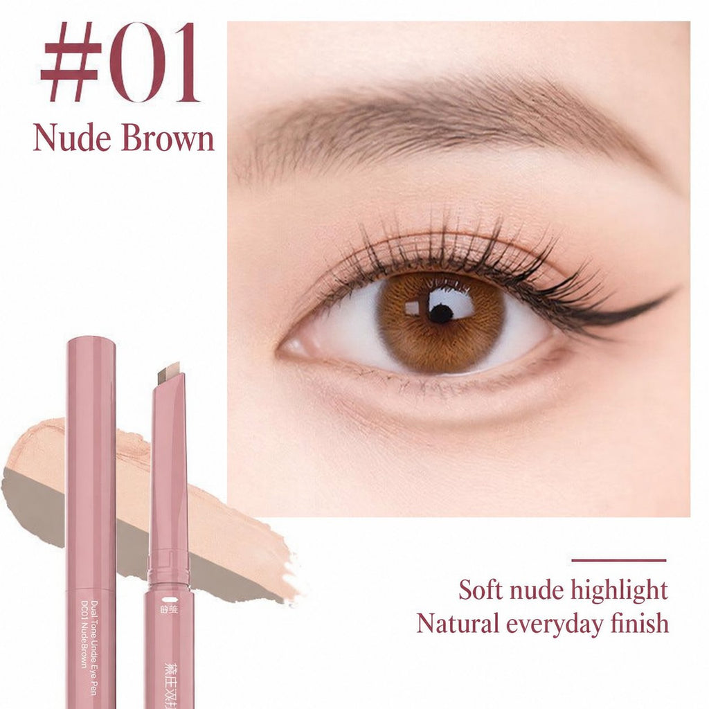 DEZONE DC01 Nude Brown — dual-tone pencil and English shade detail