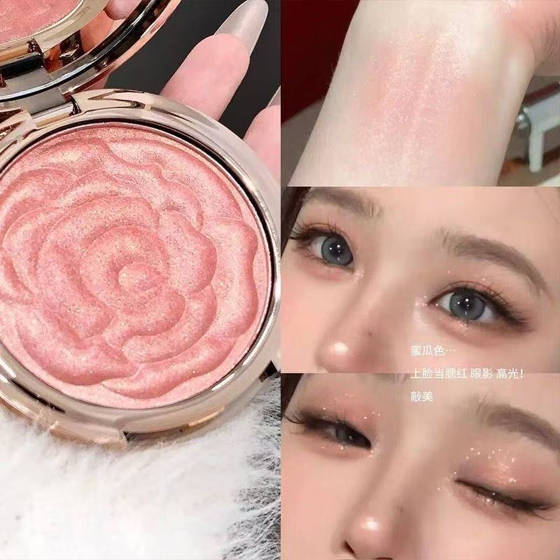 Rose Floral Shimmer Blush – image 7