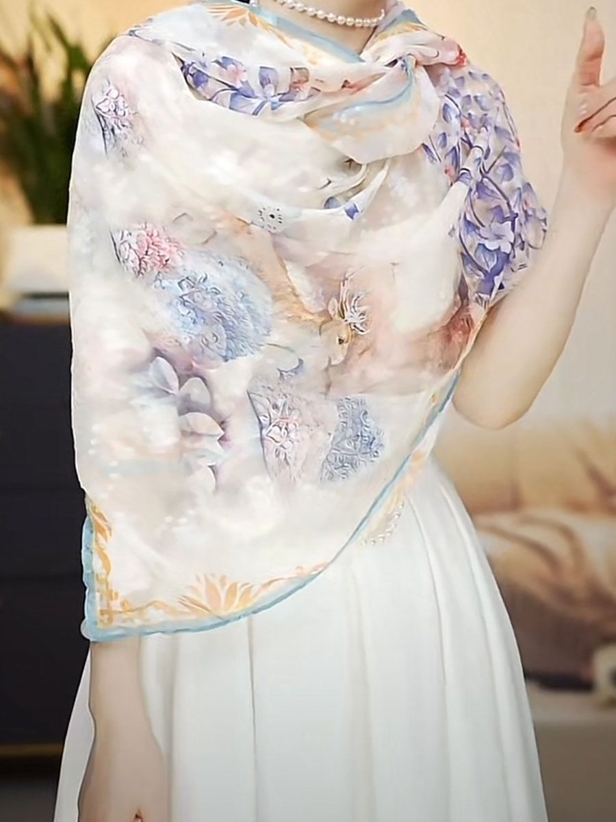Floral Scarf — product view 6