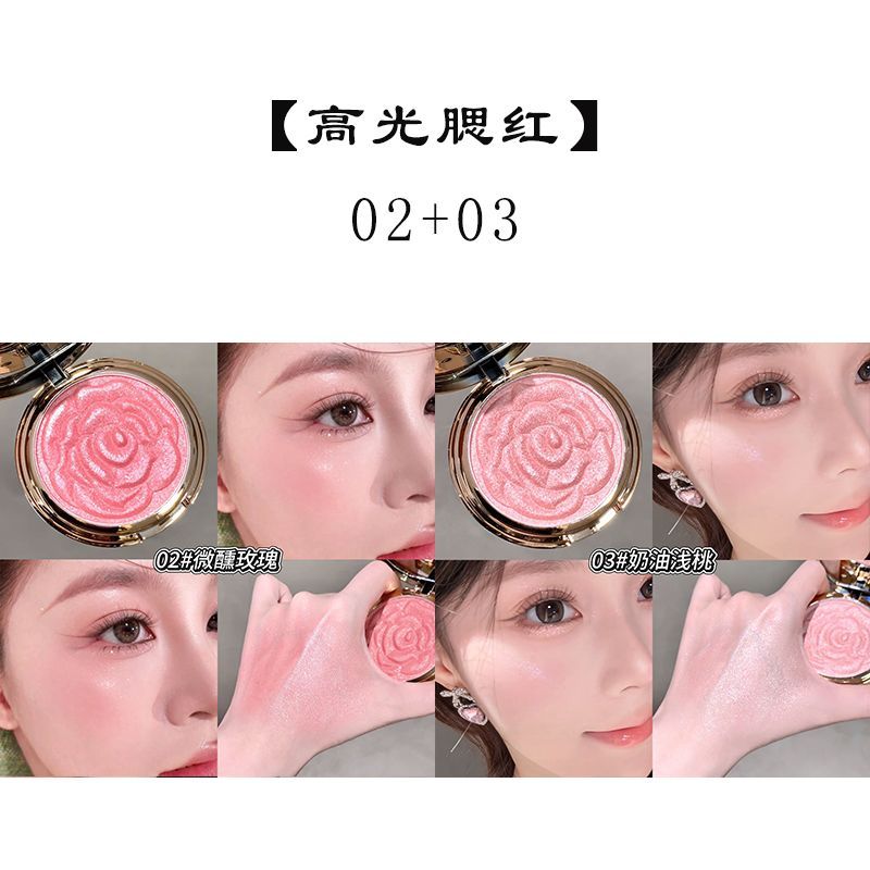 Rose Floral Shimmer Blush – image 19