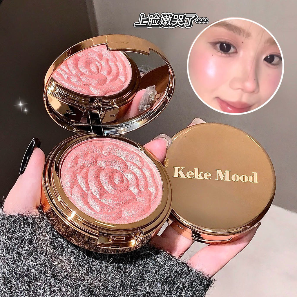 Rose Floral Shimmer Blush – image 8