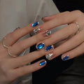 Blue Star Press-On Nails