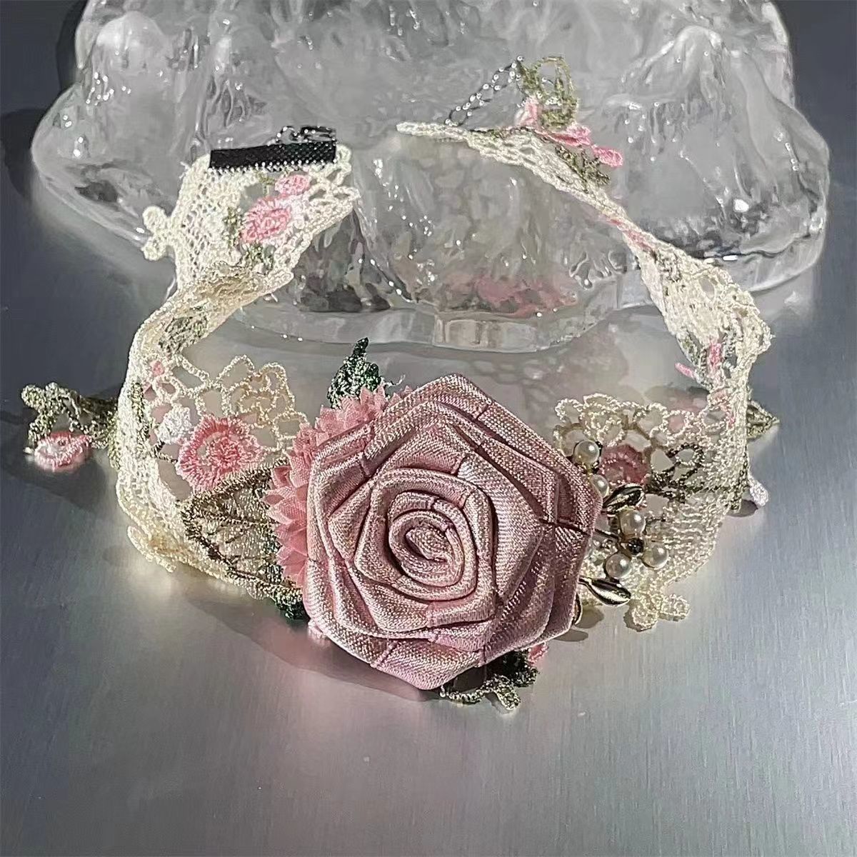Floral Lace Necklace – image 11