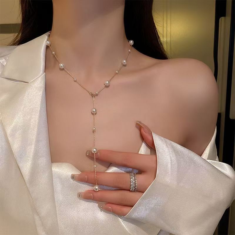 Star Pearl-Style Necklace — product view 7