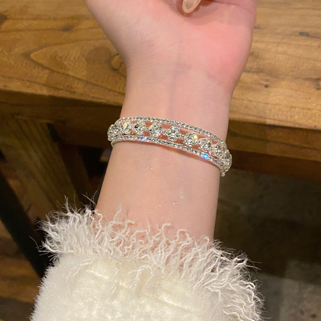 Crystal-Style Multi-Layer Adjustable Shimmer Bracelet — product view 10