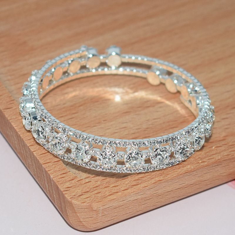 Crystal-Style Adjustable Bracelet