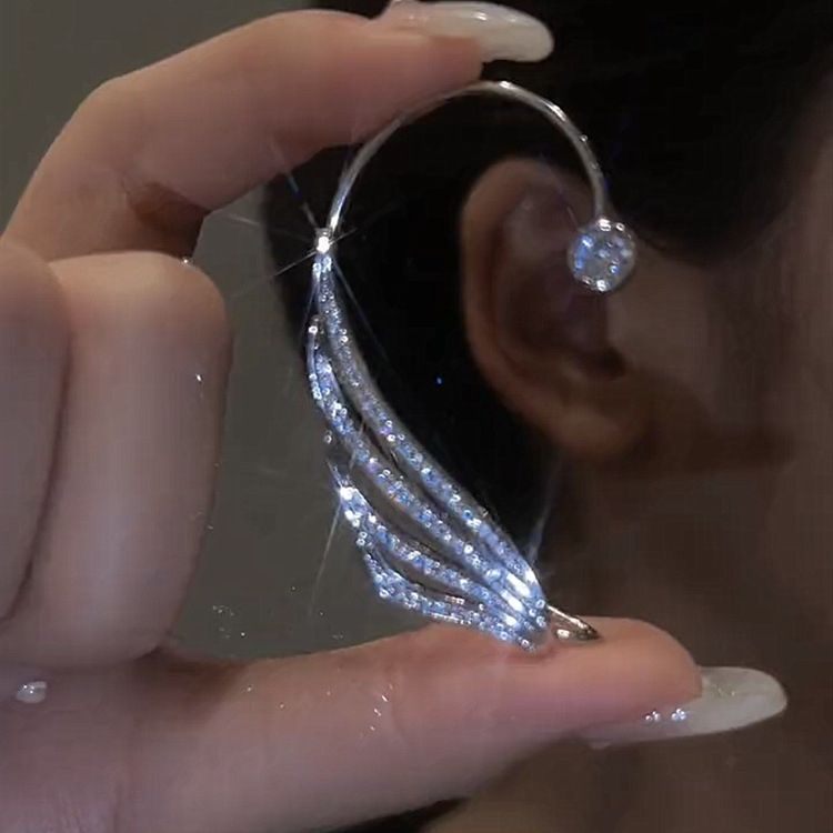 Butterfly Crystal-Style Clip-On Earrings – image 3