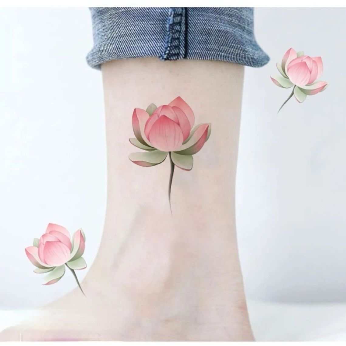Lotus Floral Temporary Tattoo Set — product view 3