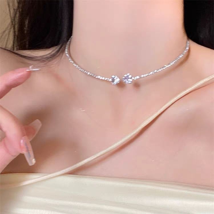 Heart Crystal-Style Adjustable Necklace – image 10