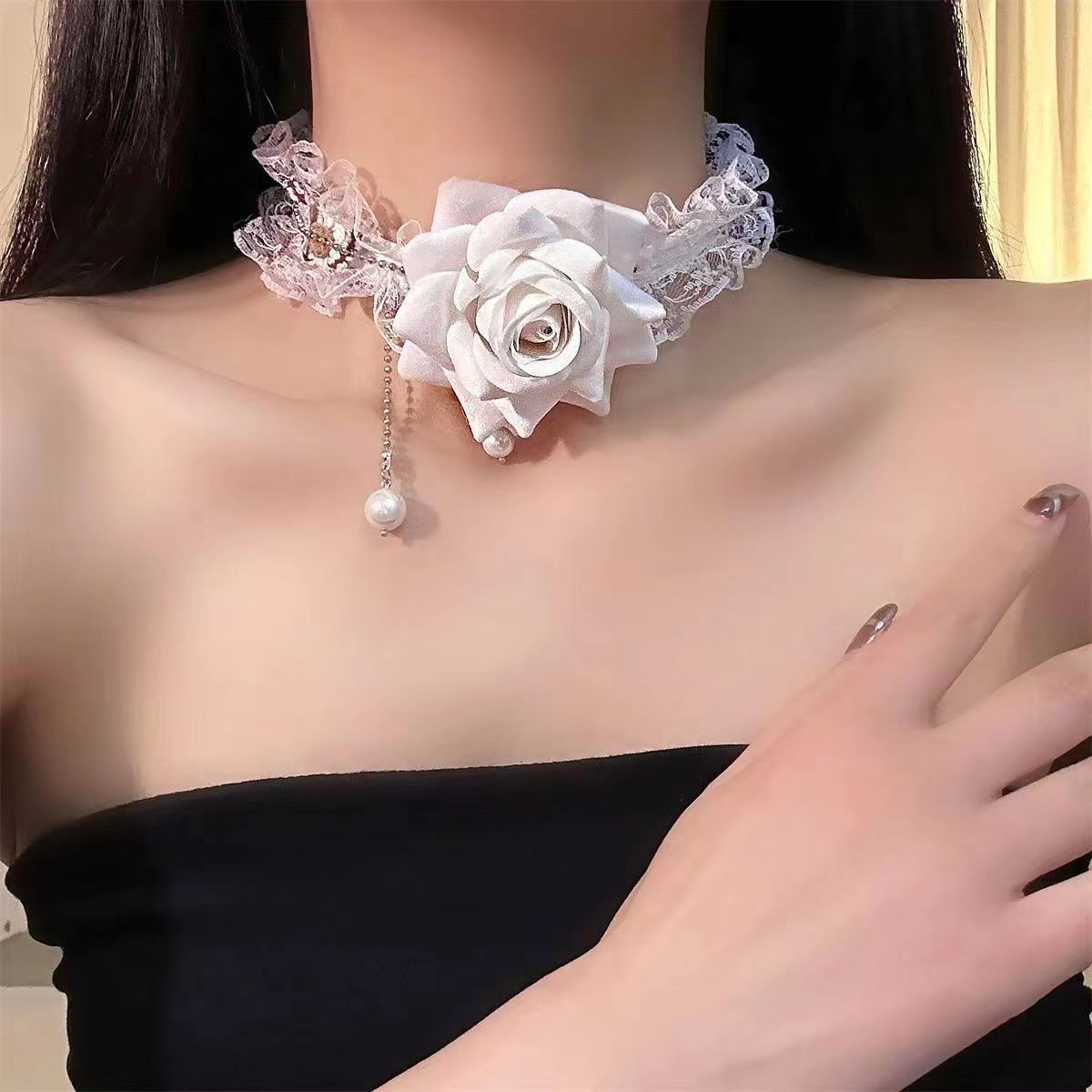 Floral Lace Necklace – image 13