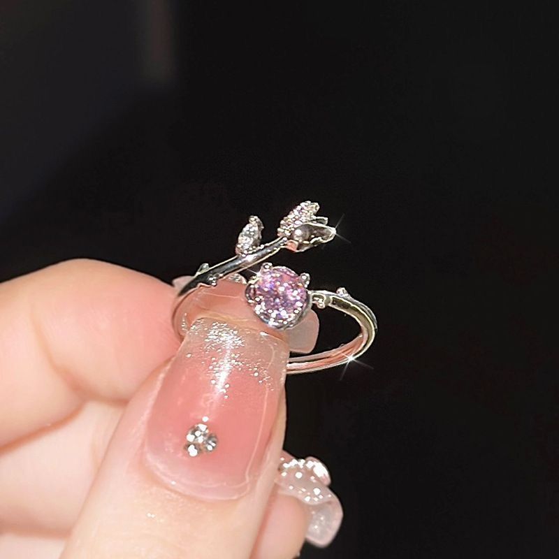 Pink Rose Ring Set — product view 4