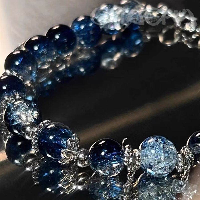 Blue Floral Bracelet – image 2