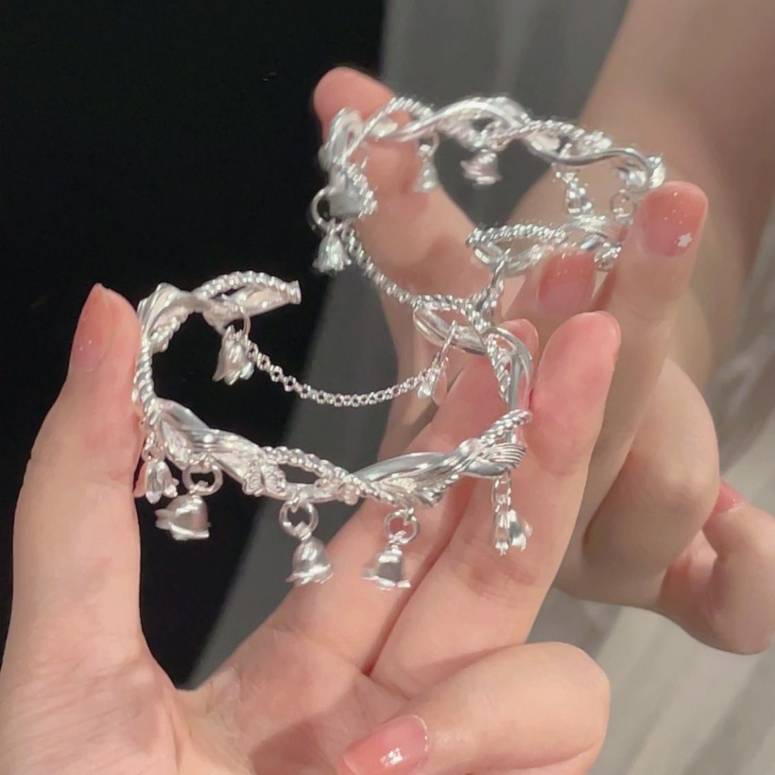 Lily-of-the-Valley Floral Bracelet – image 3