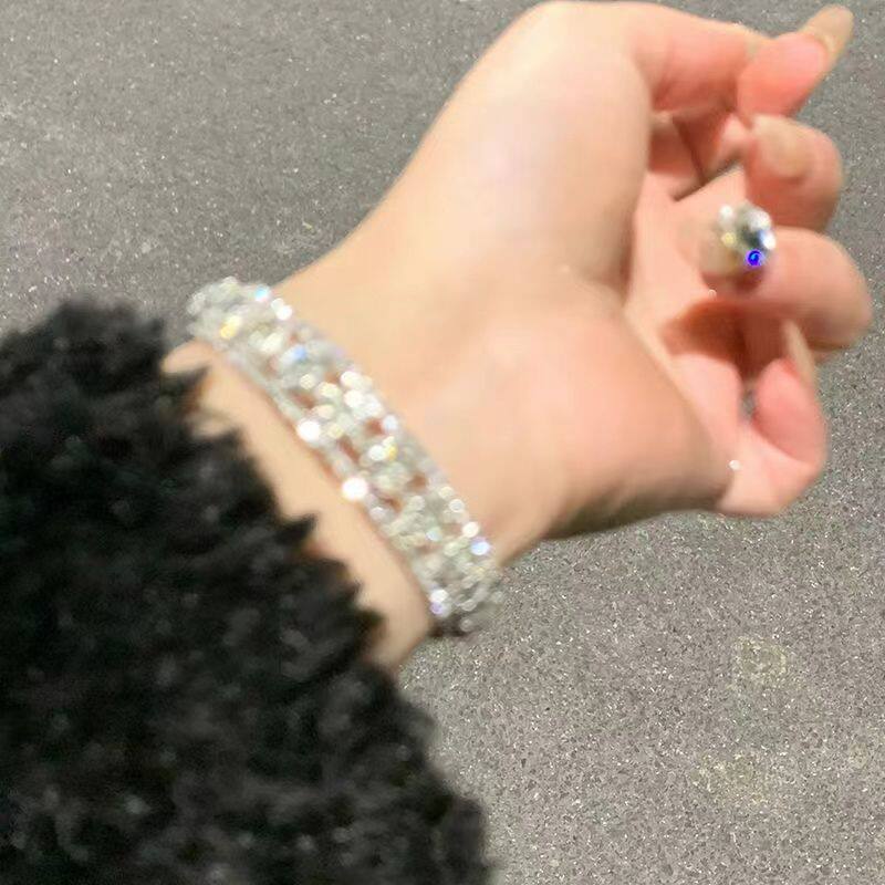 Crystal-Style Multi-Layer Adjustable Shimmer Bracelet — product view 8