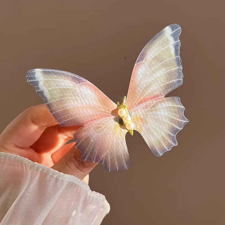 Pearl Butterfly Hair Clip