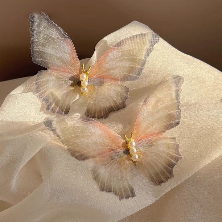 Pearl Butterfly Hair Clip