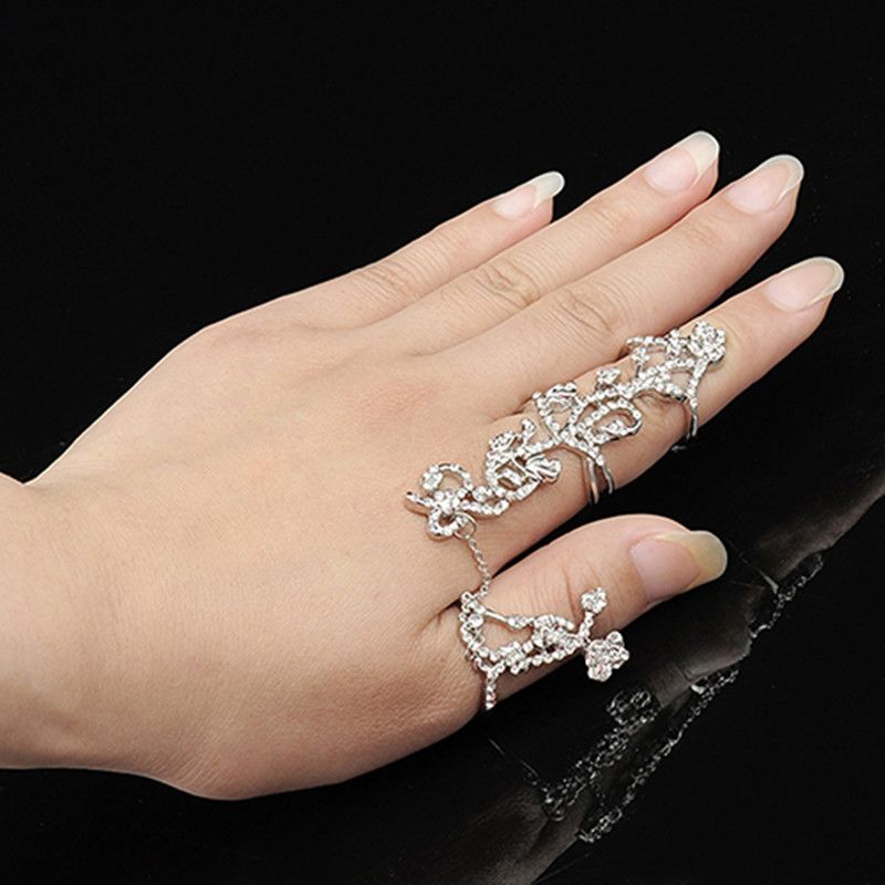 Rose Floral Adjustable Ring