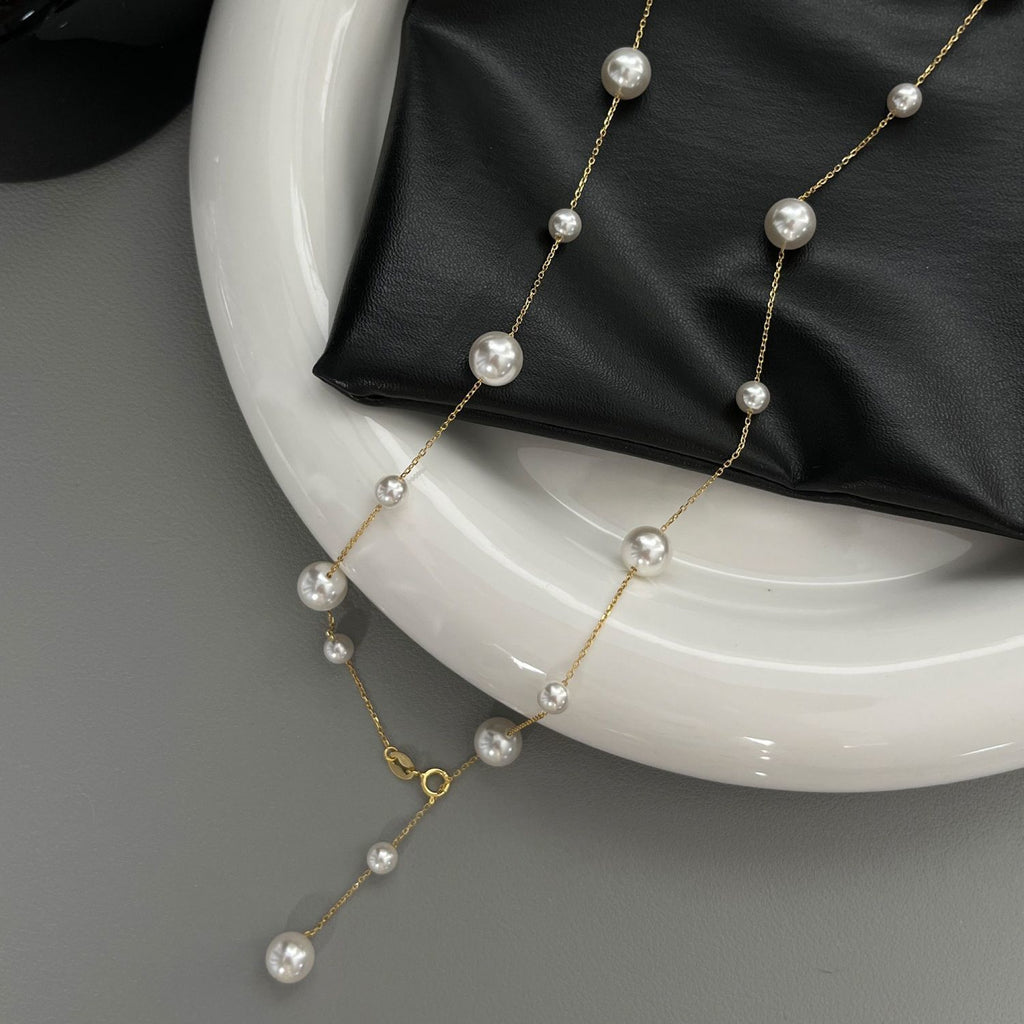 Star Pearl-Style Necklace — product view 10