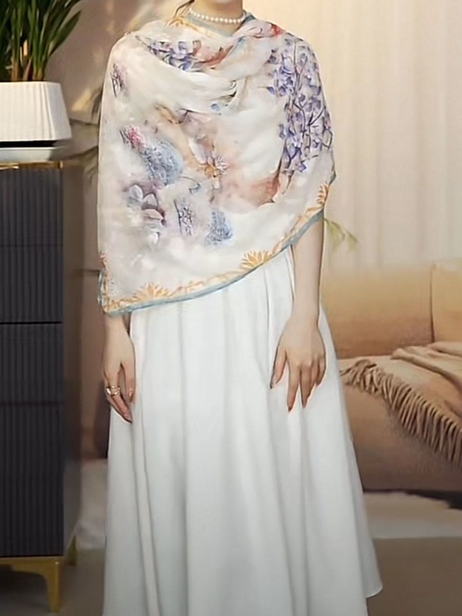 Floral Scarf — product view 7
