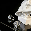 White Shimmer Earrings