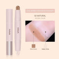 NOVO dual-ended contour and highlight stick shade 02 Natural, with warm brown and matte white swatches