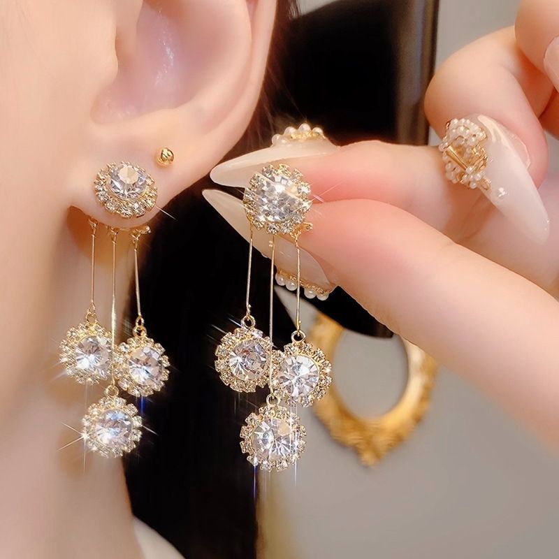 Crystal-Style Tassel Earrings – image 11