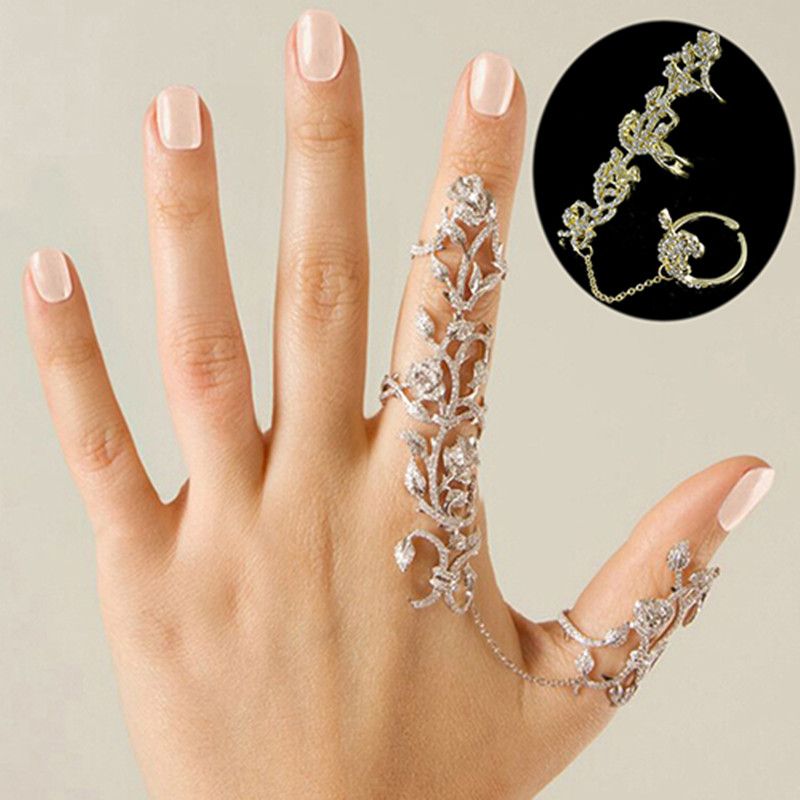 Rose Floral Adjustable Ring – image 2