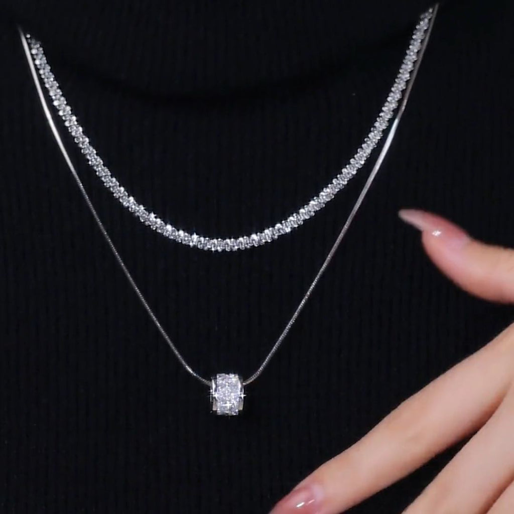 Silver-Tone Layered Necklace – image 6
