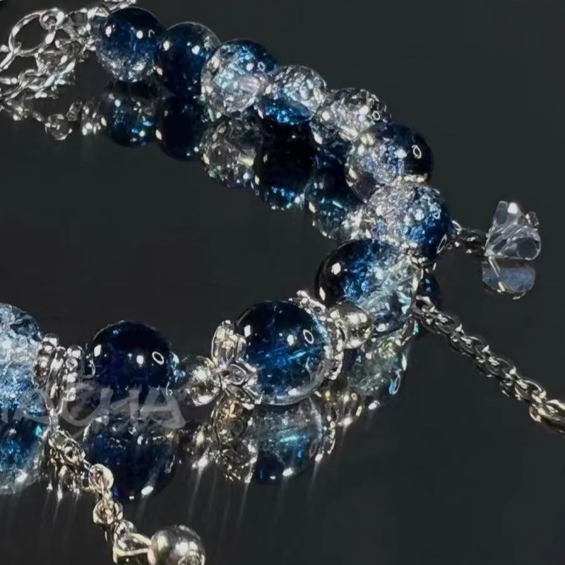 Blue Floral Bracelet – image 6