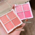 Two four-pan cream blush palettes in shades 01 and 02, both included in the selected duo