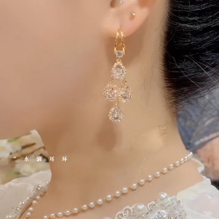 Teardrop Long Earrings — product view 3