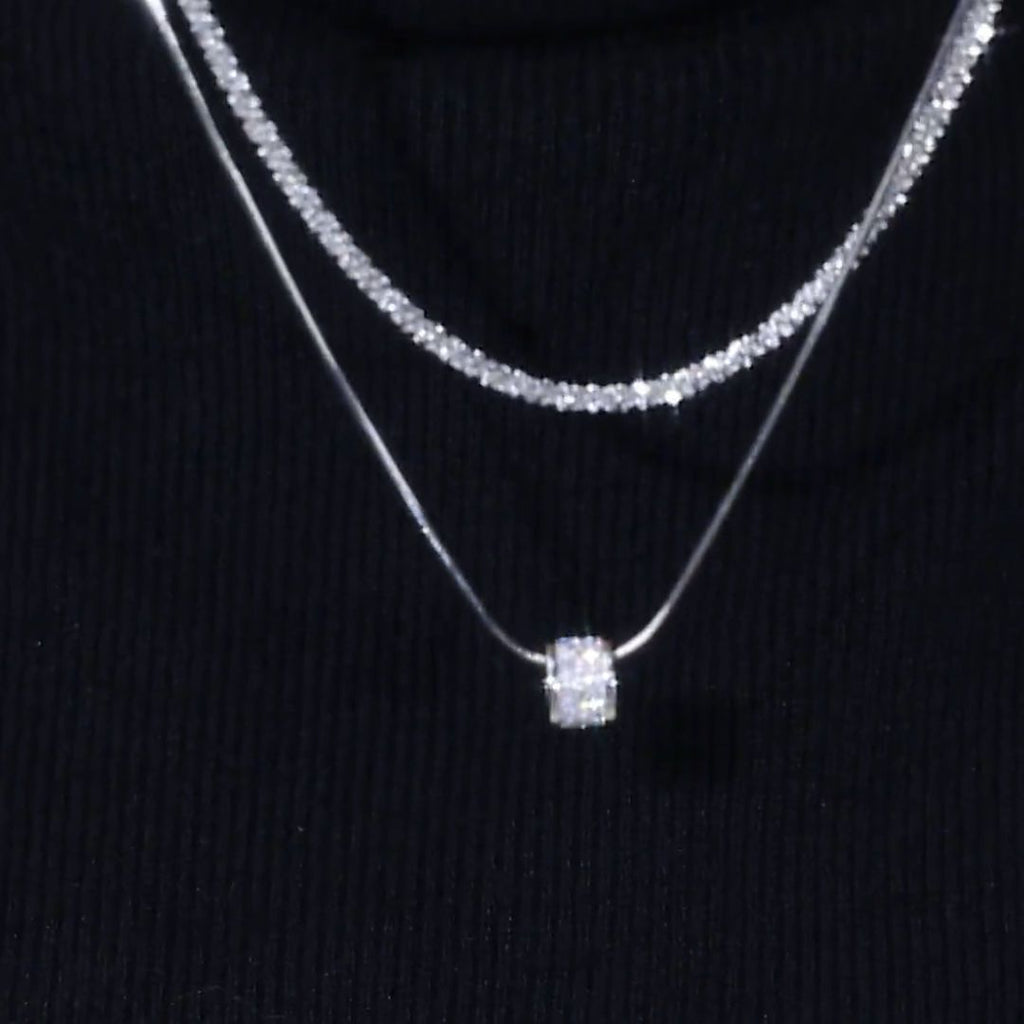 Silver-Tone Layered Necklace – image 8