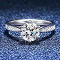 Six-Prong Couple Ring