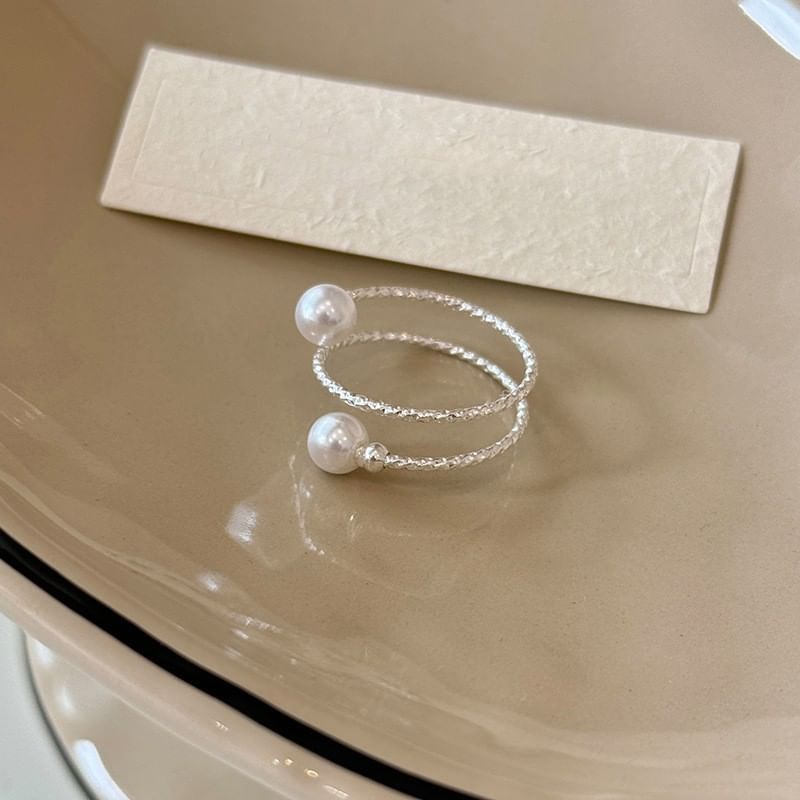 Pearl-Style Adjustable Ring — product view 1