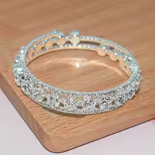 Crystal Rhinestone Bangle Bracelet