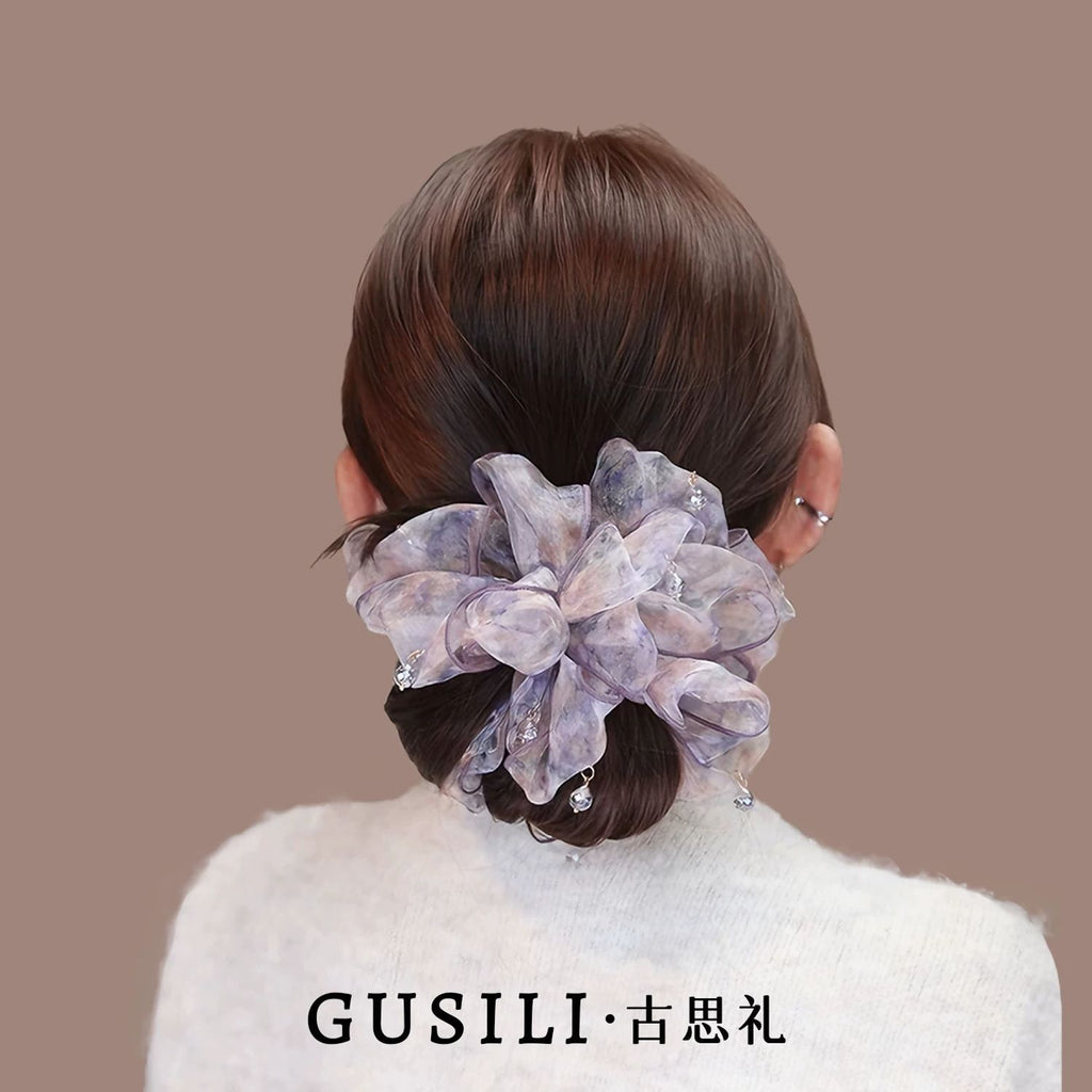 Purple Mesh Scrunchie — product view 4