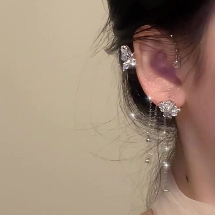 Butterfly Tassel Clip-On Earrings – image 12