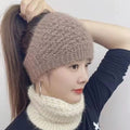 Knit Ear Warmer Headband - Flax
