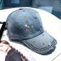 Crystal-Style Denim Hat