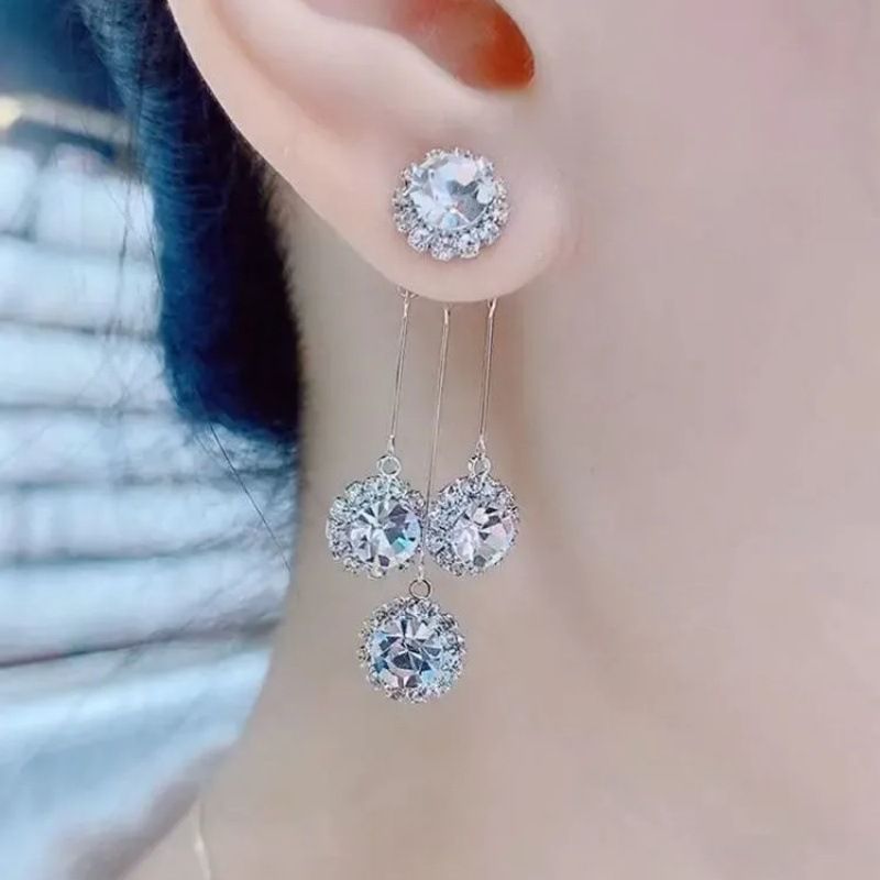 Crystal-Style Tassel Earrings – image 8