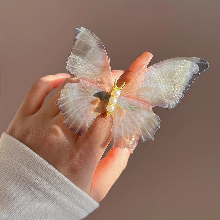 Pearl Butterfly Hair Clip
