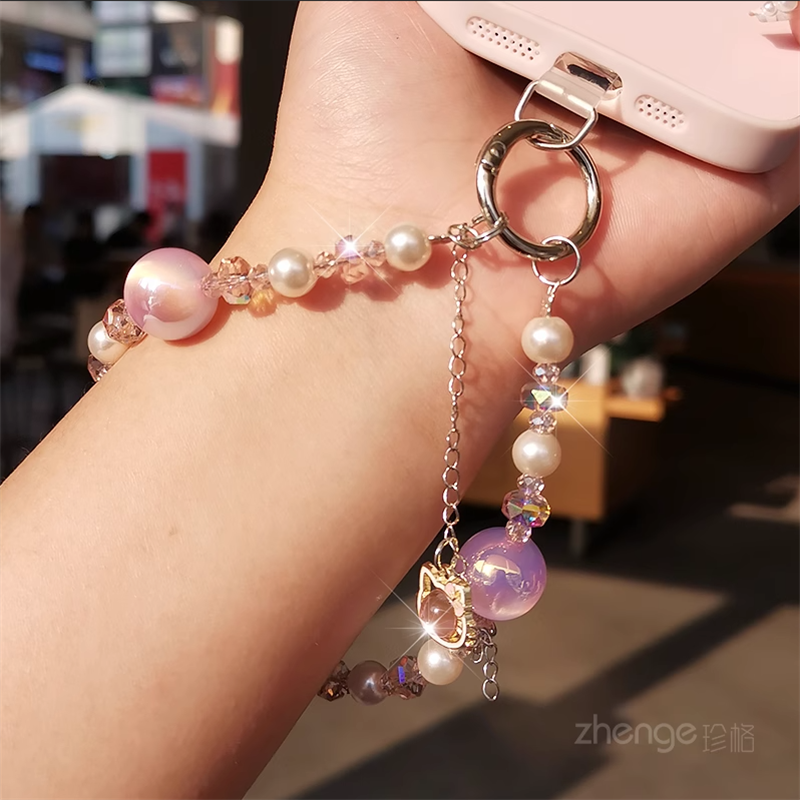 Multicolour Cat Charm Wrist Strap Set — product view 6