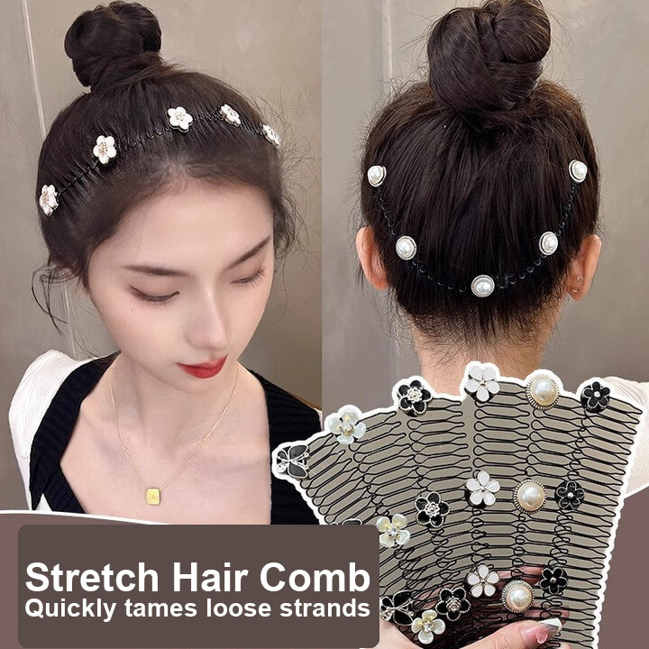 Butterfly Floral Hair Comb – White Styling Accessory