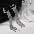 Tassel Long Clip-On Earrings