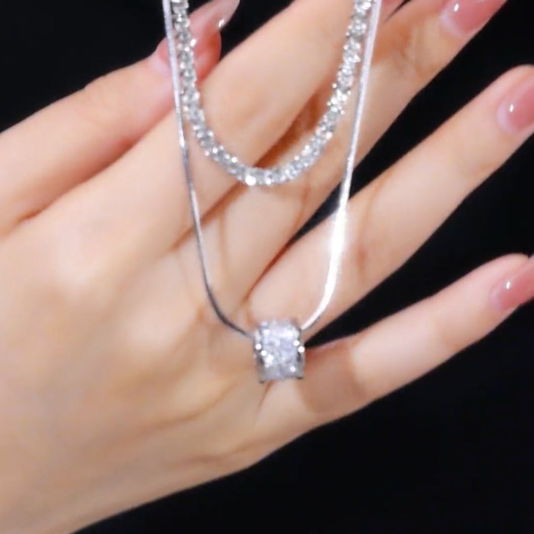 Silver-Tone Layered Necklace – image 7